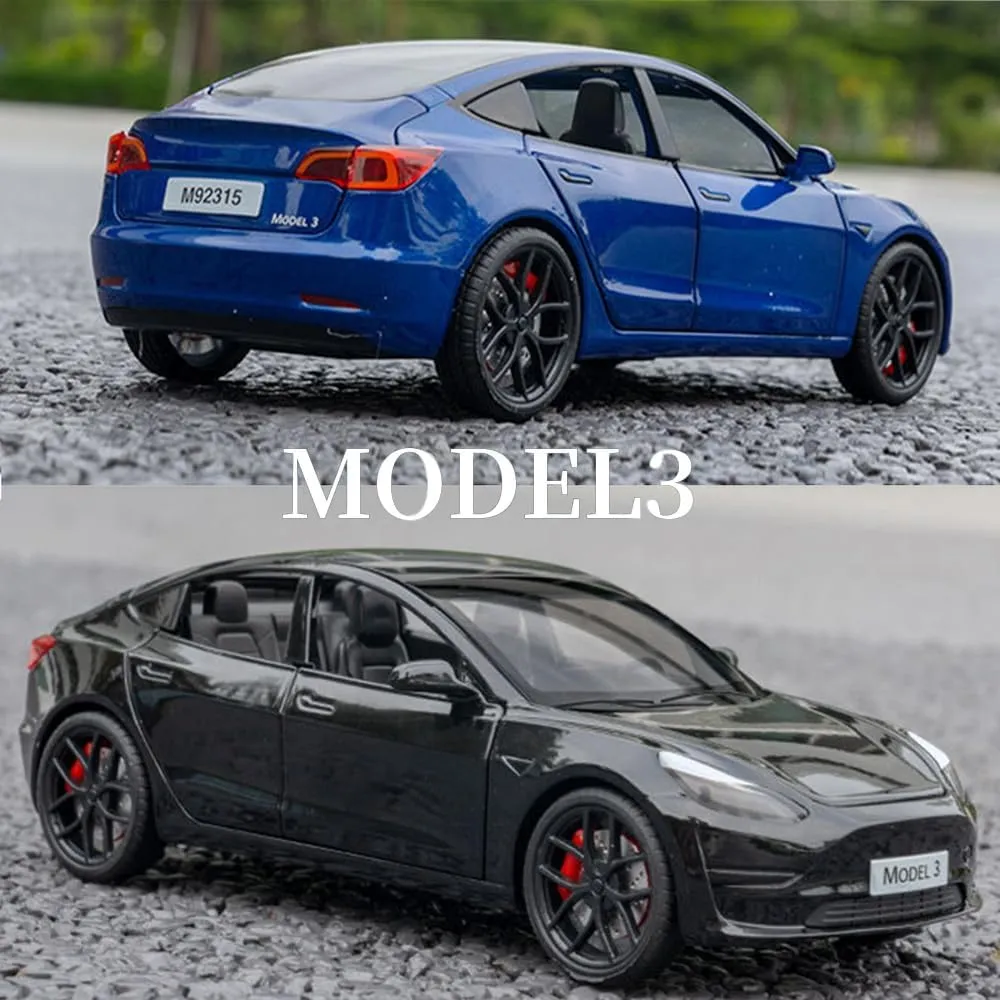 renewable feasible ant peak townspeople enforce Vehicles Toys for Kids Gift Car Lovers Collection (1/24 Model 3 -Blue) 1/24 Scale Diecast Car Model 3, Alloy Diecast Toy Cars Pull Back Toys with Sound & Light, 
