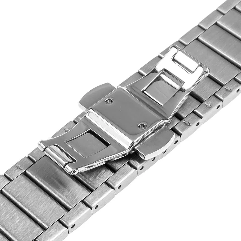 Replacement Bracelet(White-Fruit peach5$18mm Universal) 18mm 20mm 22mm Universal kennel clam chord dim Stainless Steel Watch Band Watch 46mm Watch 3 Gear S3 Strap 