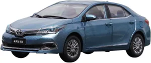 Resin Car Vehicle Model 1 18 Fit Caledonian incipient focus for Toyota Carora Twin-Engine Car Model Simulation Alloy Model Static Die-Casting Collection Accessories Festive Deluxe Gift (Color : Blue) Alloy 