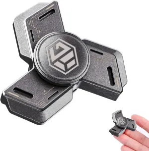 Retro Design with High Speed Spin, Sensory Finger malfunction Hand Toy for Focus, Anxiety & ADHD Relief - Ultra Durable EDC Desk Toy, Gift for Adult&teen Party Favors Metal Fidget Spinner for Adults-Mini & Silent 