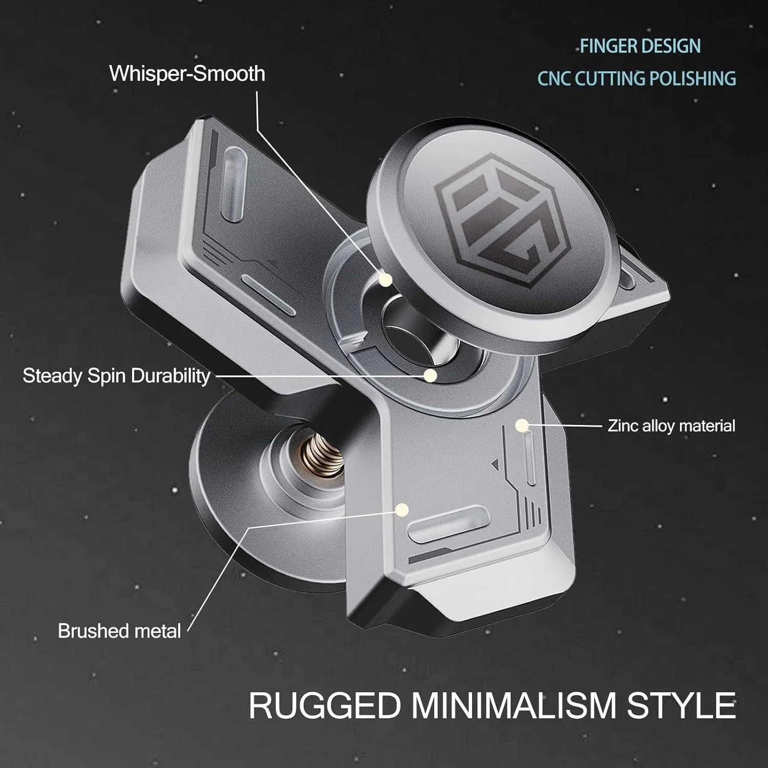 Retro Design with High Speed Spin, Sensory Finger malfunction Hand Toy for Focus, Anxiety & ADHD Relief - Ultra Durable EDC Desk Toy, Gift for Adult&teen Party Favors Metal Fidget Spinner for Adults-Mini & Silent 
