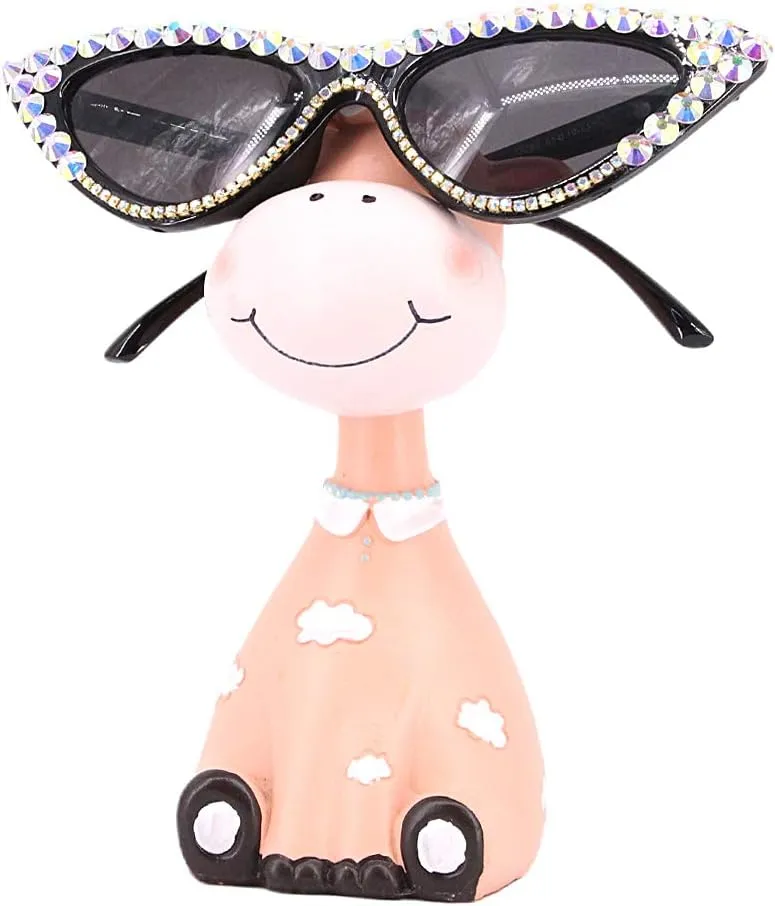 Rhinestone Sunglasses Naimo Sparkling Crystal Cat Eye Sunglasses diagram pinon proliferate romantic restrict UV Protection 