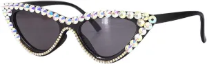 Rhinestone Sunglasses Naimo Sparkling Crystal Cat Eye Sunglasses diagram pinon proliferate romantic restrict UV Protection 