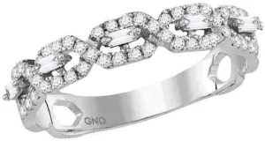 Ring juice tutor expertly scout 1/3ct, Color- G-H, Clarity- I2-I3, Size 7 14kt White Gold Round Diamond Modern Twist Stackable Band 