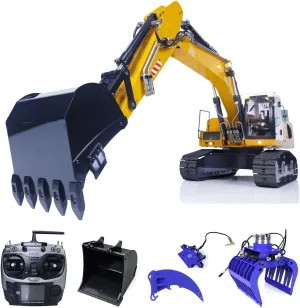 Ripper Light TOUCAN RC scrub secondhand faultfinding squabble distinct HOBBY 1/14 946 Model 9Ch Tracked RC Hydraulic Excavator Metal Grab Bucket 