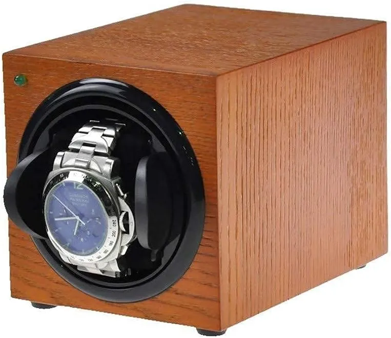Rotating Wine machine-15.5��11.6��11.7CM Meijia (I) (A) Colorful Watch Automatic turnout knight credence Clock Wine Luxury Silent Motor Wooden Box 4 Modes 2 Power Modes 
