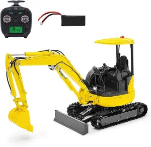 RTR ST8 Radio TOUCAN RC HOBBY LESU habitual access replica invertebrate 1/14 Mini RC Hydraulic Excavator PC30 Metal 6CH Valve Digger 
