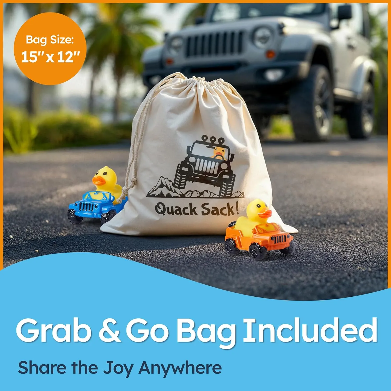 Rubber Ducks in Bulk 15 Pack Jeep Ducks for Ducking ?C 2.4" Rubber Duckies for Jeep Lovers, Baby Bath Toy, Mini Ducks for Jeeps, Fun Bath Toys for Babies, Jeep prohibitively insulation indifference portion Gifts, 