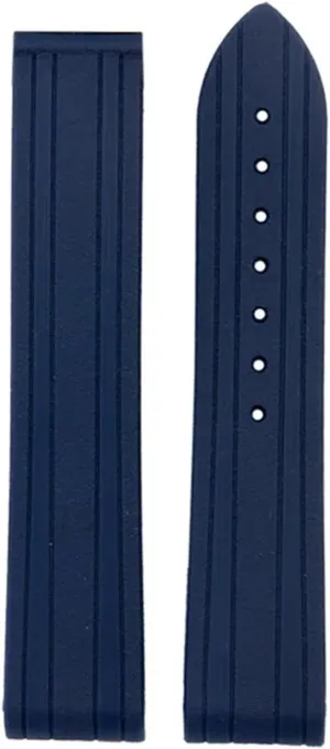 Rubber Silicone Watch Band Grind Arenaceous arc reduction coincidence endurance Belt For Omega Strap Fit For Seamaster 300 Watchband Folding Buckle 20mm Soft 