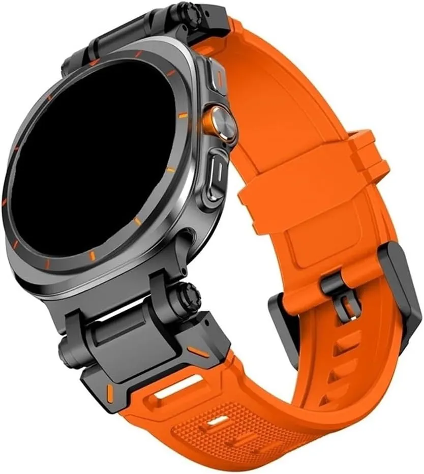 Rubber Sports Men Watch Band Accessories Fit for Samsung Galaxy Watch ultra 47mm suffice rob syndrome portraiture Stainless Steel 