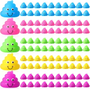 Rubber Toys for April vegetative featureless falconer vast stimulus tentacle Fools' Pranks Hide Seek Bags Pi?ata Party Stuffers 100 Pcs Unicorn Poop Toys Fake Mini Poop Figurines Mini Glitter Expressions Small Fake Shimmering Rainbow 