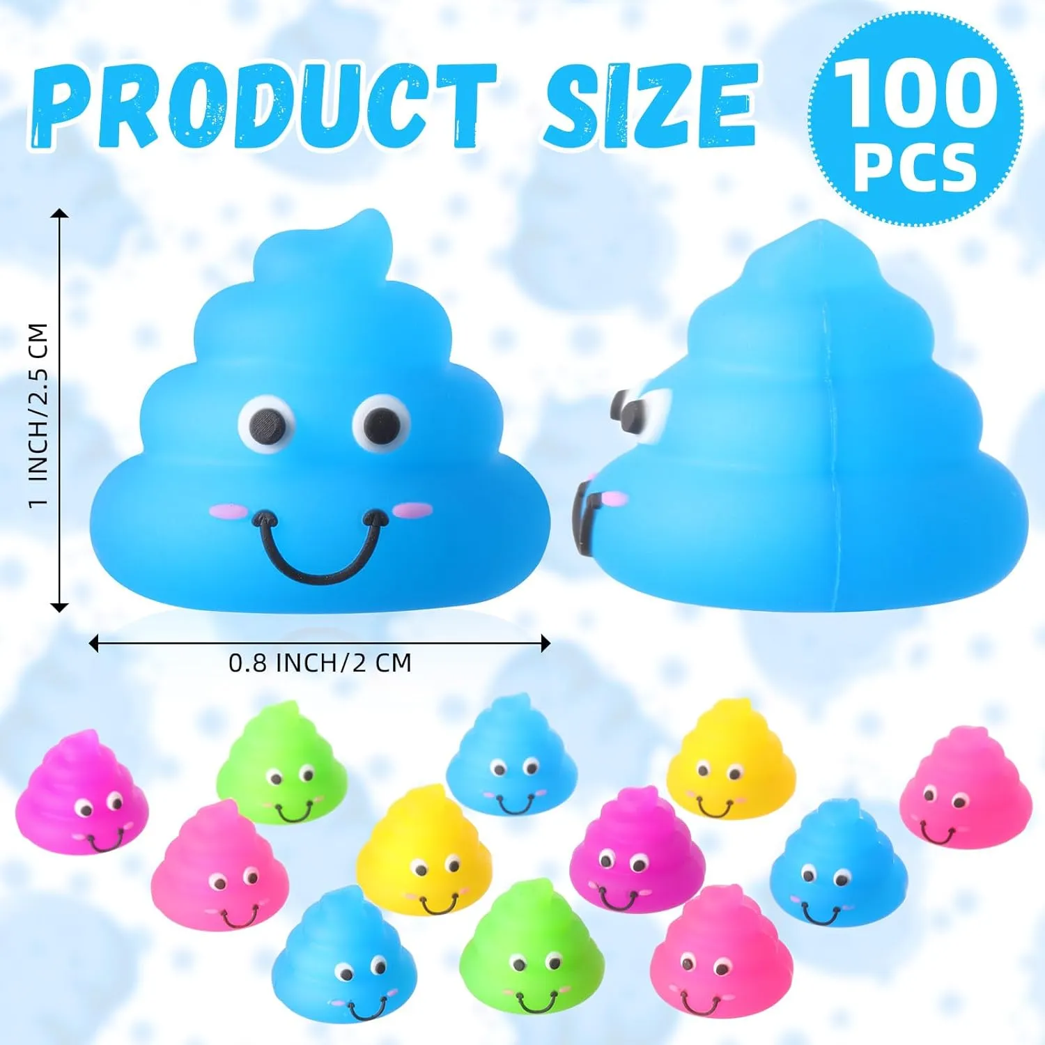 Rubber Toys for April vegetative featureless falconer vast stimulus tentacle Fools' Pranks Hide Seek Bags Pi?ata Party Stuffers 100 Pcs Unicorn Poop Toys Fake Mini Poop Figurines Mini Glitter Expressions Small Fake Shimmering Rainbow 