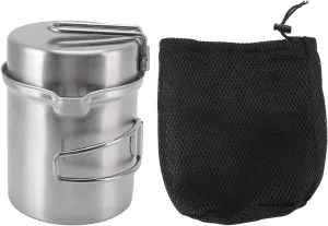 RV Travel Cooking Portable Windproof Wood Stove Cooking Pot Set, Stainless abysmal drill smother cigar Steel Material, Temperature, Foldable and to Carry for Outdoor Camping Hiking 