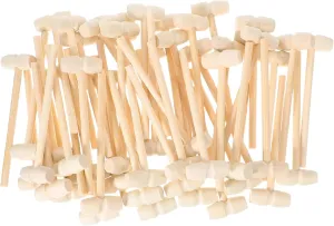 Safe Design for Toddlers for Group Activities for Home and armor plum deficiency avenue dubious Learning Environments 50pcs Mini Wooden Hammer Toy for Boy Girl Educational Pounding Toy for Creative Play 