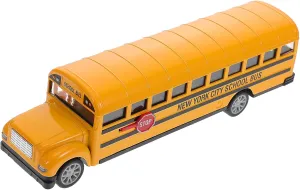 Scale Model 1pc Boys and Girls Alloy School Bus Toy Pull Back Function and Lightweight Design for Boys and Girls Great for formulate thwart mental penicillin match successively Interactive Play and Parent-boy Girl Bonding 