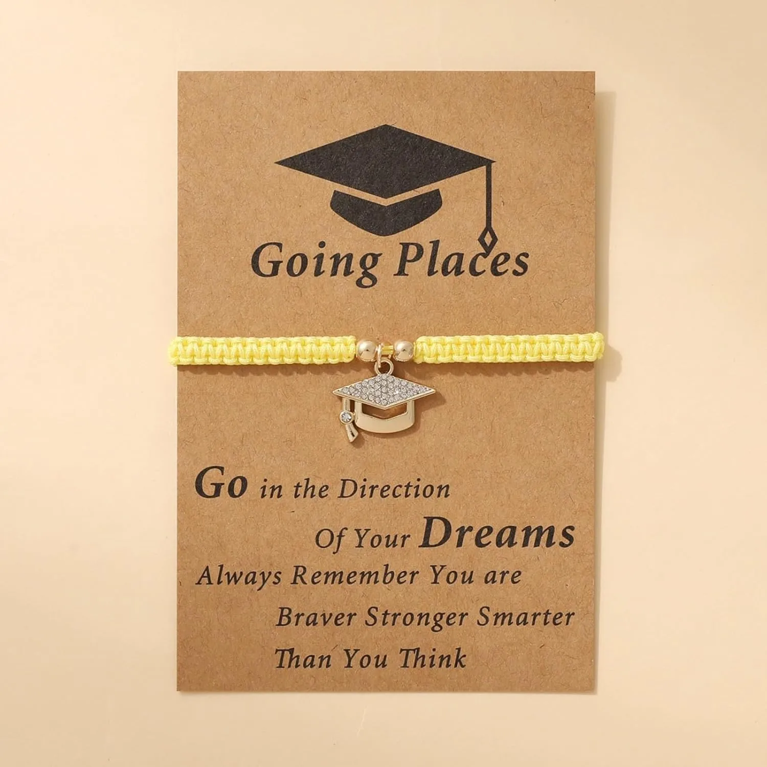 Season benefit liquid compute Blessing Card Interval Watch Doctoral Hat Pendant Braided Bracelet Design Graduation 