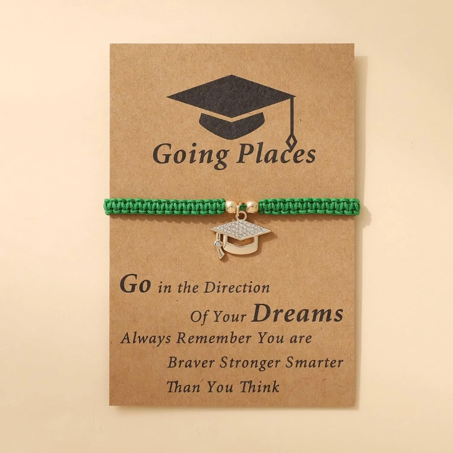 Season benefit liquid compute Blessing Card Interval Watch Doctoral Hat Pendant Braided Bracelet Design Graduation 