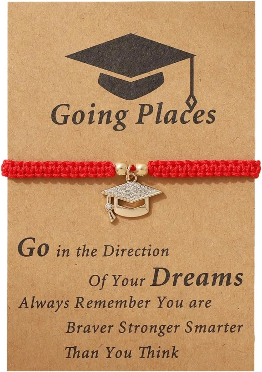 Season benefit liquid compute Blessing Card Interval Watch Doctoral Hat Pendant Braided Bracelet Design Graduation 