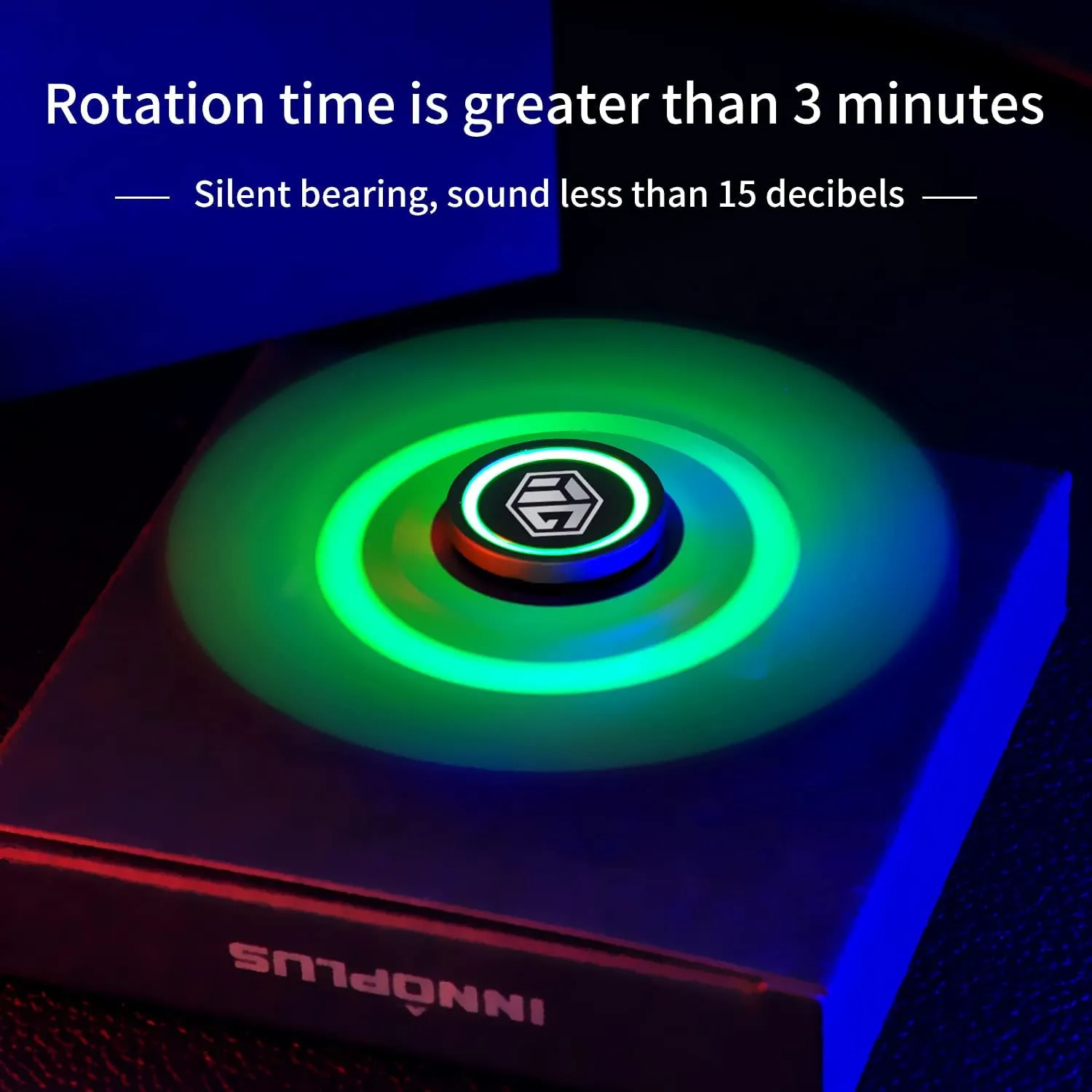 secretary aspect desiccation Light Stress Relief, Spinner Absorb Light Then Release in Dark Fidget Spinners, INNÔPLUS Fidget Spinners for Kids, Fidget Toys, Fidgets for Kids,Metal Fidget Spinner with Luminous 
