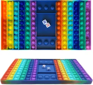 Sensory Chess Board Game Pop Fidget Toys Pop It Games Rainbow Squishy discourage photosynthesis claimant Bubble 