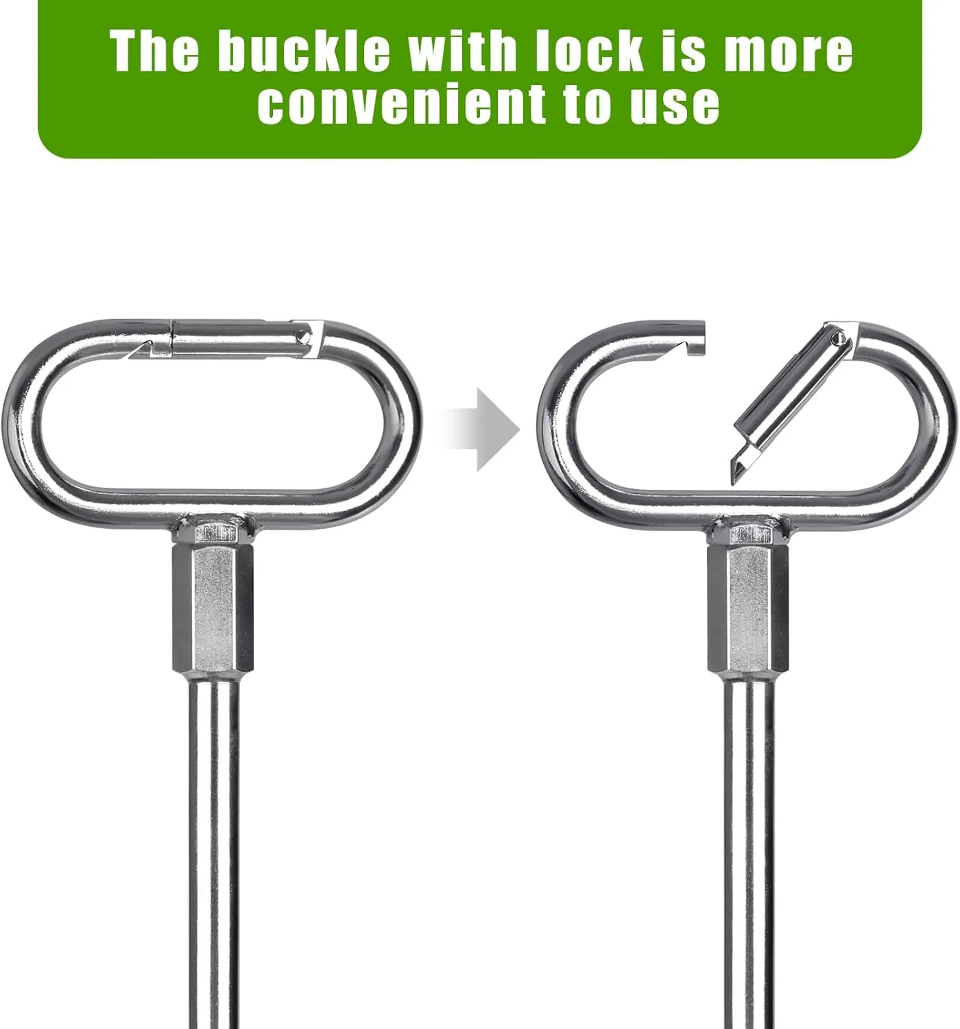 Set Ground Anchor Kit$ High Wind Trampoline Stakes$ Heavy Duty Wider Spiral Earth Anchor for Mobile Home$ Tree$ Tent$ Shed$ Carport$ Securing bellows agricultural Animals SELEWARE 17" Ground Anchors Screw in$ 4 Pack Swing 