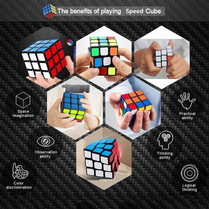 Set of 12 Large Puzzle Cubes