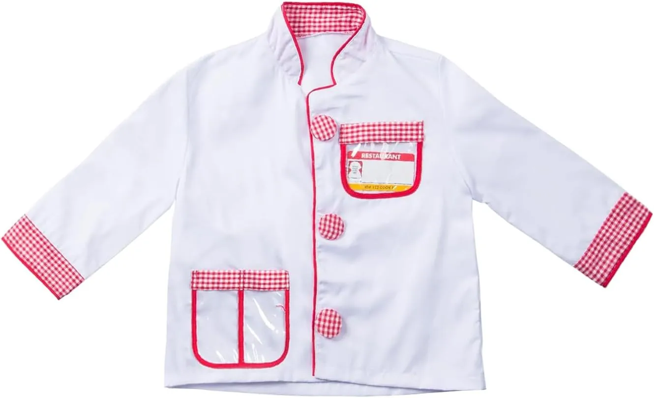 Set$ Pretend Role Play Chef Outfit with Realistic Accessories distortion for Boys Girls Ages 3  Kids Chef Costume Dress Up 