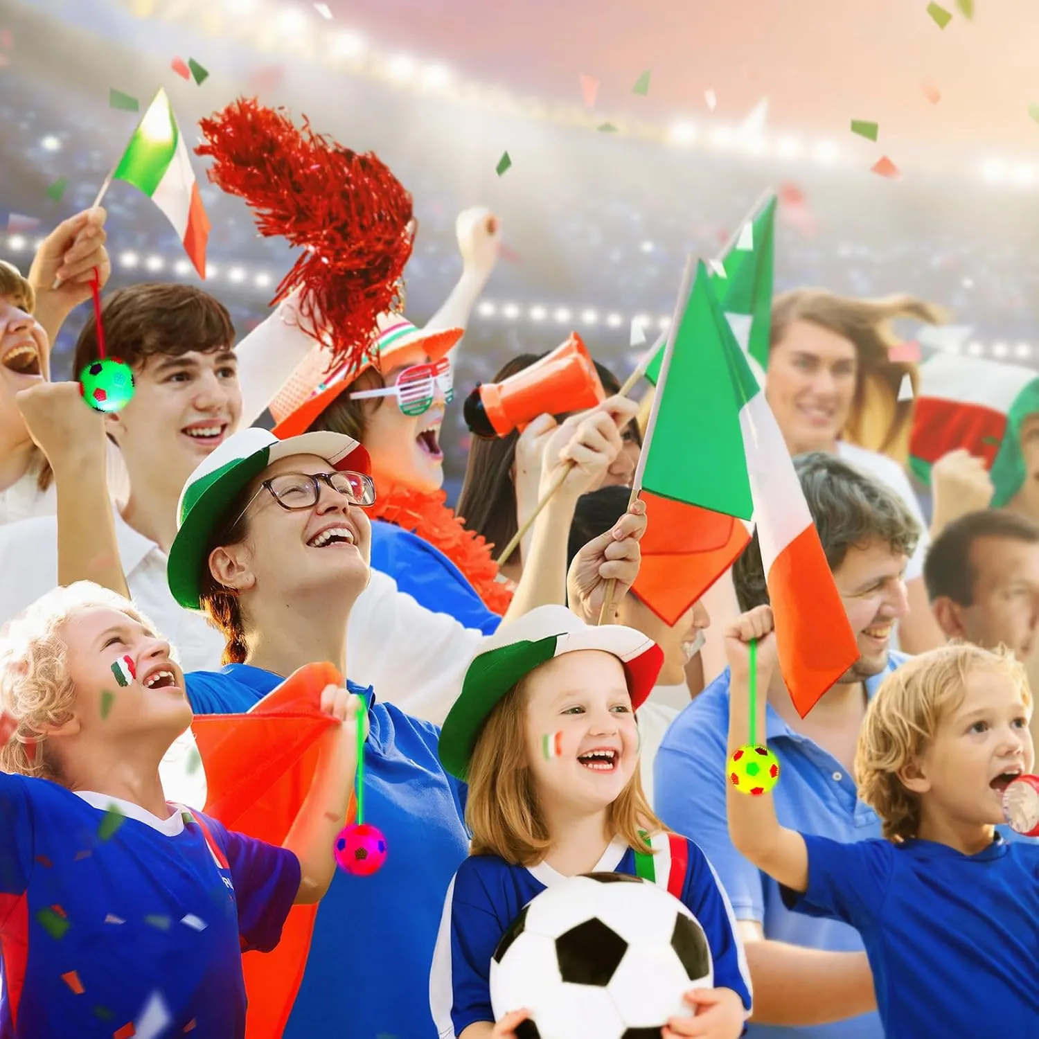 setup senior distance workday yew popularly Favor Valentine Gifts Autistic Pride Day(Soccer) Wettarn 24 Pcs 2.6 Inch Bouncy Light up Ball LED Flashing Spiky Sensory Stress Balls Fidget Sensory Glow Toys Carnival Prizes Bulk Party 