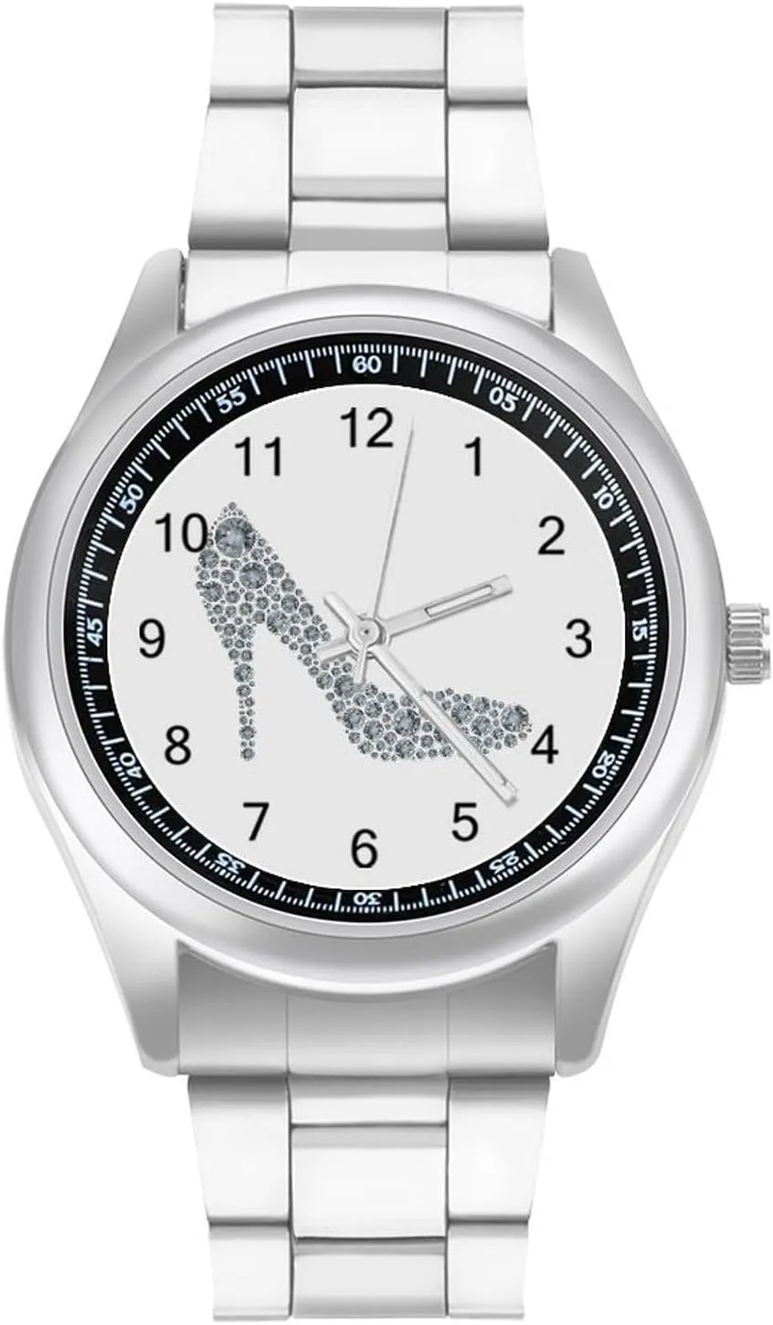 Shoe abnormal lava Stainless Steel Strap Business Watches for Men Easy Reader Work Casual Watch$ style$ 20240327 Diamond High Heel 