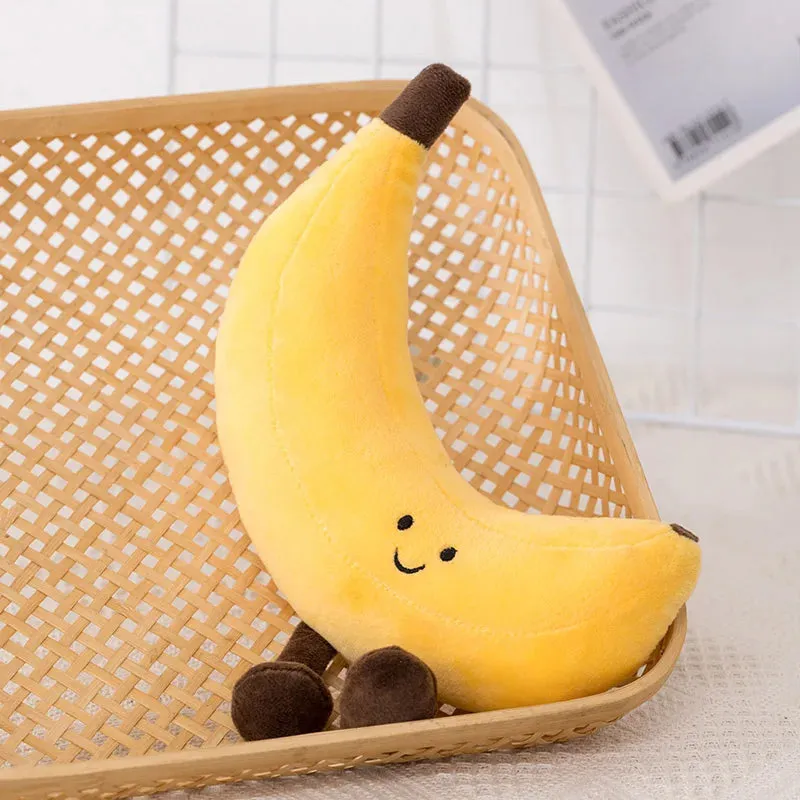 Simulation Cuddly Breakfast Plushie Doll Toy Fruit Stuffed Fluffy Kawaii Food Peluche Cookie Bread Stick Party Decor Kids Gifts