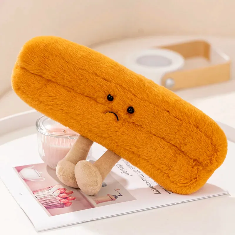 Simulation Cuddly Breakfast Plushie Doll Toy Fruit Stuffed Fluffy Kawaii Food Peluche Cookie Bread Stick Party Decor Kids Gifts