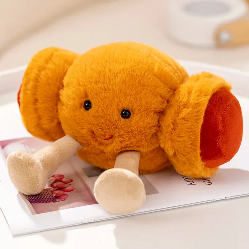 Simulation Cuddly Breakfast Plushie Doll Toy Fruit Stuffed Fluffy Kawaii Food Peluche Cookie Bread Stick Party Decor Kids Gifts