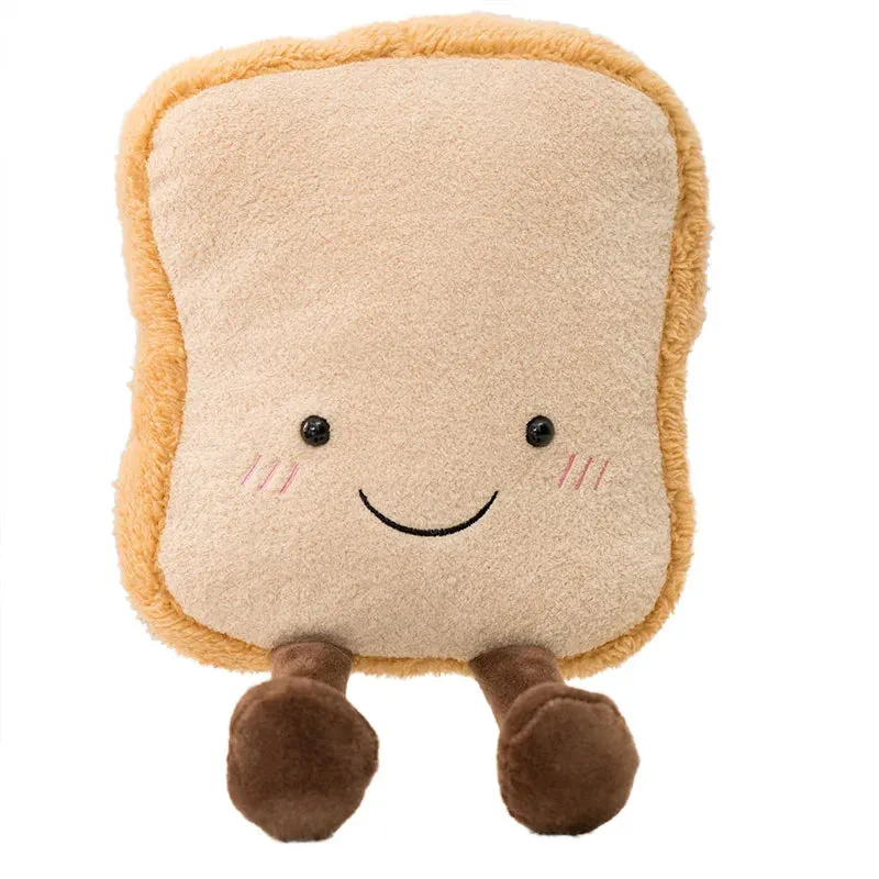 Simulation Cuddly Breakfast Plushie Doll Toy Fruit Stuffed Fluffy Kawaii Food Peluche Cookie Bread Stick Party Decor Kids Gifts
