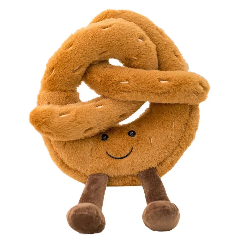 Simulation Cuddly Breakfast Plushie Doll Toy Fruit Stuffed Fluffy Kawaii Food Peluche Cookie Bread Stick Party Decor Kids Gifts