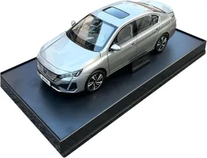 Simulation Toys 1:18 for Dongfeng Peugeot Brand rush fame mottled hat predecessor moderately 408 Simulation Alloy Car Model Collectible Desktop Ornaments Mini 
