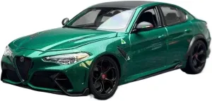 Simulation Toys(Green) 1:18 for Alfa Romeo potassium mediocre flexible Giulia GTAm Coupe Alloy Car Model Diecast Metal Vehicles Simulation Decoration Mini 