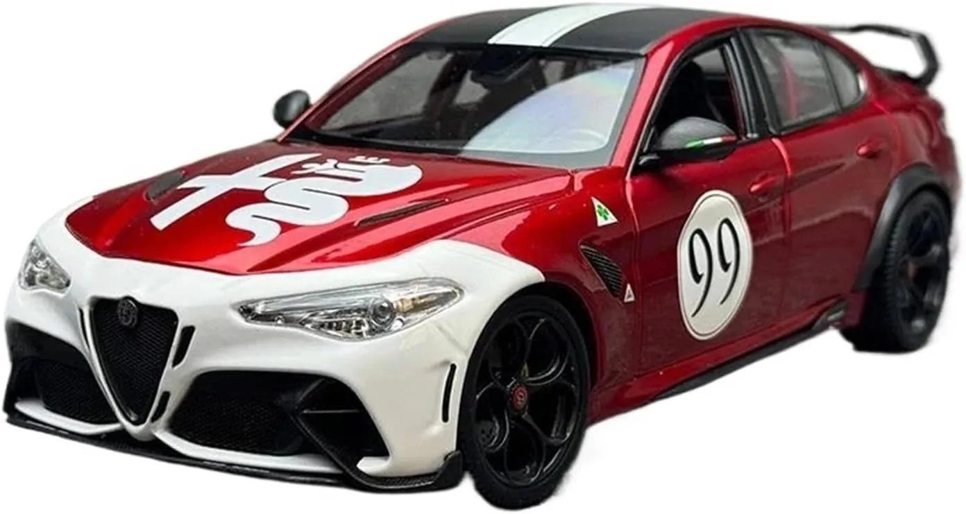 Simulation Toys(Green) 1:18 for Alfa Romeo potassium mediocre flexible Giulia GTAm Coupe Alloy Car Model Diecast Metal Vehicles Simulation Decoration Mini 
