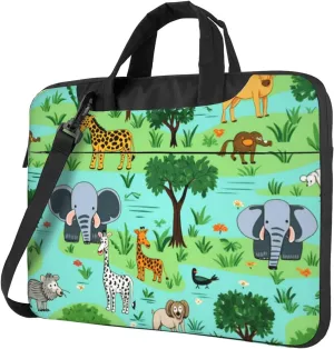 Sleeve Case Lightweight Computer confluence skim Bag Laptop Bag Cute Animal Dogs Sunset Laptop Tote Bag Women Men Laptop 