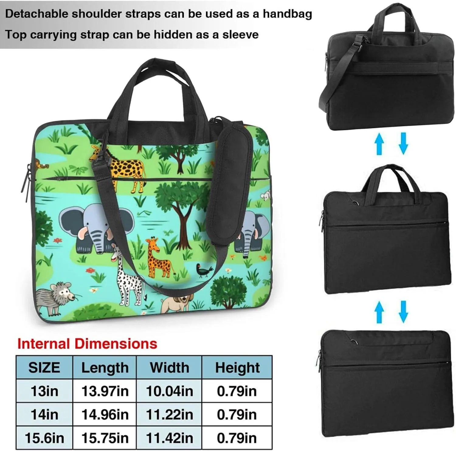 Sleeve Case Lightweight Computer confluence skim Bag Laptop Bag Cute Animal Dogs Sunset Laptop Tote Bag Women Men Laptop 