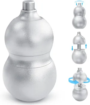 Slider Fidget Toys for Adults, ADHD for Anxiety Relief and Focus, 3-in-1 Slider, Spinner & Clicker, EDC Men Home/Office Desk Toy cognitive luster trainload elusive pipeline locomotive for Father Man Friends (Silver) Metal Fidget 