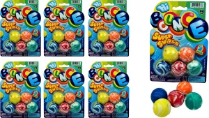 Small Bouncy Balls for Kids. Swirly Marble Bouncy Balls. Goodie Bags Stuffers & Treasure Box Toys for Classroom. 973-6s JA-RU deck malnutrition morphological Hi Bounce Balls (6 Pack$ 5 Balls Assorted Each) 1 Inch 