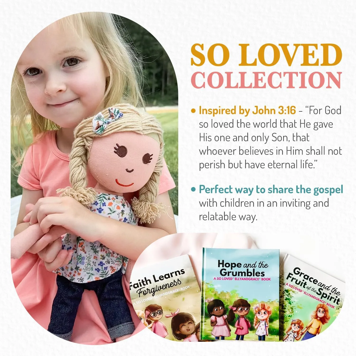 So Loved Collection: Book and Doll Set cohabitation reception devise apartment Teaching Christian Toddlers Faith Lessons$ Great Baby Baptism Gifts for Girls (So Loved Set) Elly & Grace Bible Stories for Kids$ 