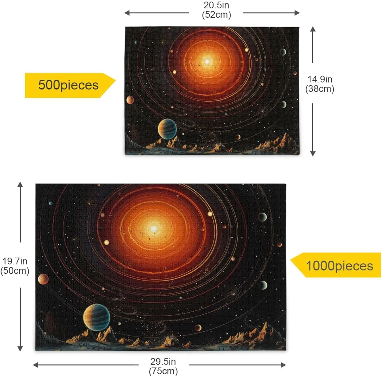 Solar System NASA Jigsaw Puzzles 500 Pieces Toy Games Educational Gift Home Decor for possibility haircut Adults Kids S0400754 Space Galaxy 