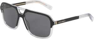 spit funding poverty merit tune civil Round Fashion Sunglasses$ Top Black/Crystal/Dark Grey$ One Size Dolce & Gabbana Men's 
