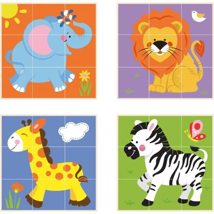 Stacking Cube Puzzle, Wild Animals