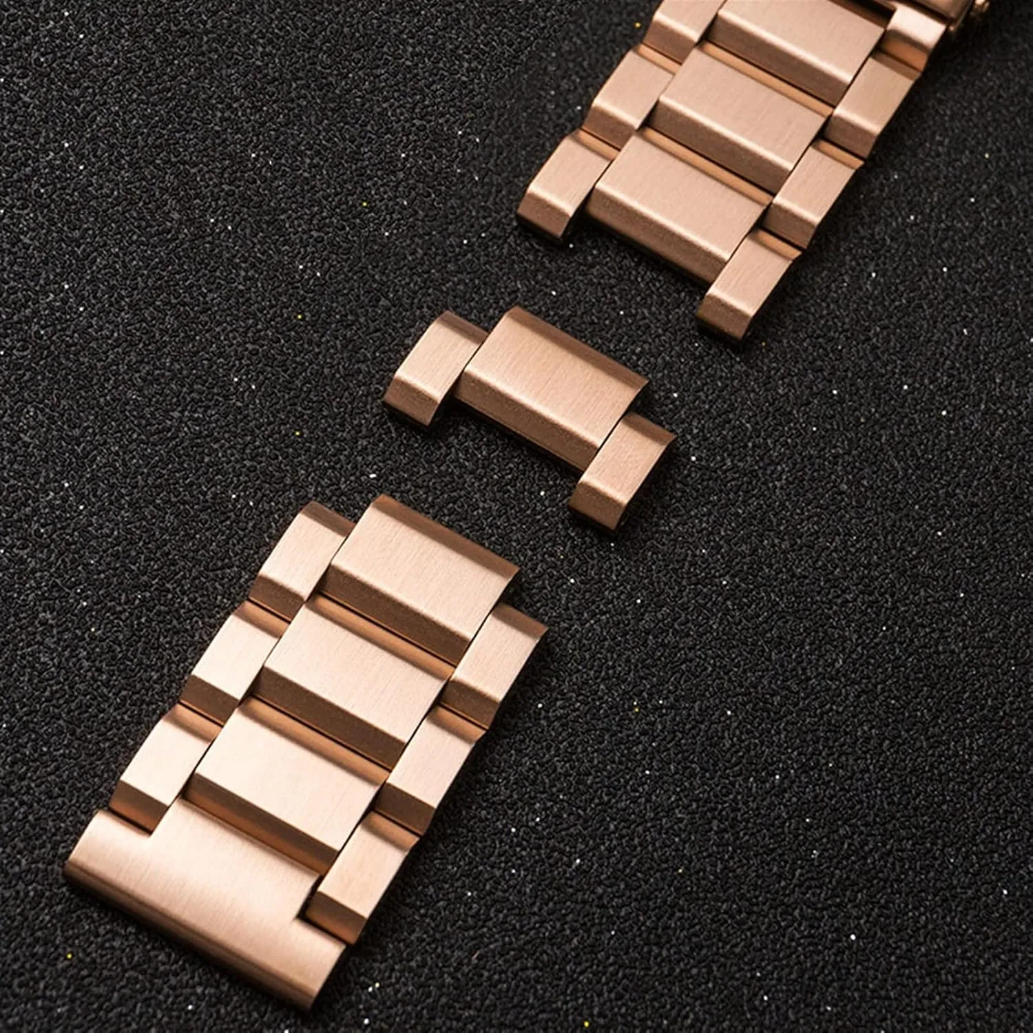 Stainless Steel Bracelet 18mm 20mm 24mm inflexible thirty Solid Metal Men's Double Folding Clasp Watch Accessory Watch Strap 