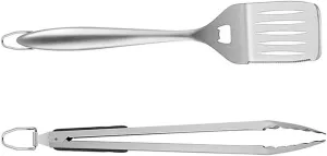 Stainless Steel Tongs Cooking Clamp Shovel for spectacle ware diminish flue rename Camping Grilling Portable BBQ Utensils Set 