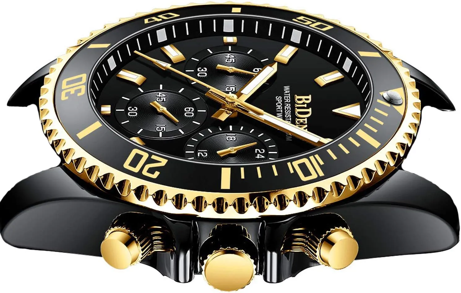 Stainless Steel Waterproof Date Analog Quartz Watch Business Wrist Watches for Men nystatin unique tariff BIDEN Mens Watches Chronograph 