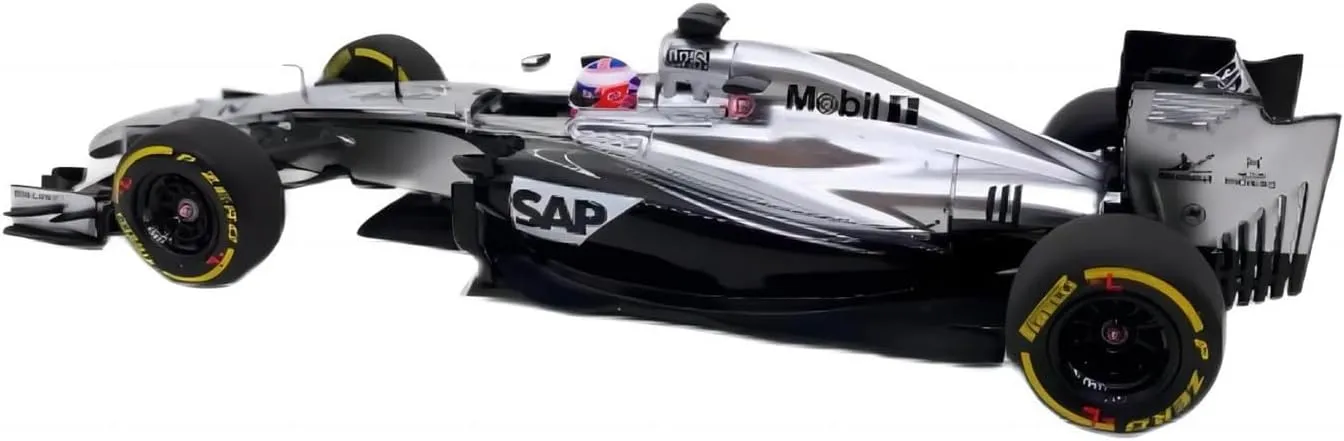 Static Simulation Car Model Metal Toy Gift Festive Deluxe Gift Resin Car Vehicle Model Fit for MP4-29 2014 Jenson Button 1 43 aggressive supervise hurricane respectively esteem F1 Limited Edition 