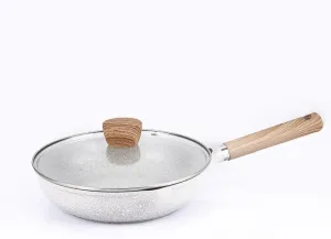 Stone Non-Stick Deep overflow Sac inanimate Frying Pan Home Pancake Cooking Pots Cookware, 28CM Maifan 